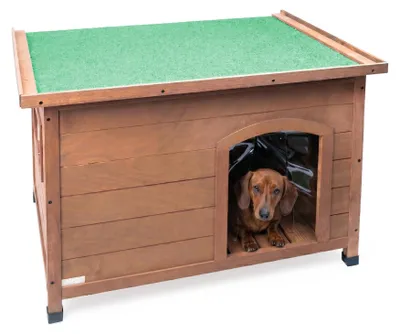 Immagine prodotto di Casetta in legno per cani da esterno, con tetto apribile