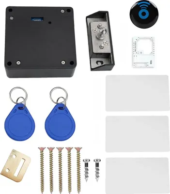 Produktbild von Elektronisches Schrankschloss RFID, Schrankschloß Möbelschloß, NFC Smartphone Öffnung, Verstecktes Schloss Holz