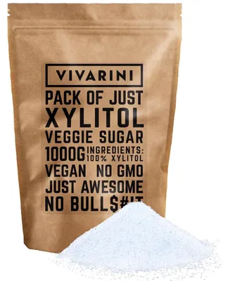Obrázek produktu pro Vivarini Xylitol 1kg – Březový Cukr, Přírodní Sladidlo, Nízký Glykemický Index
