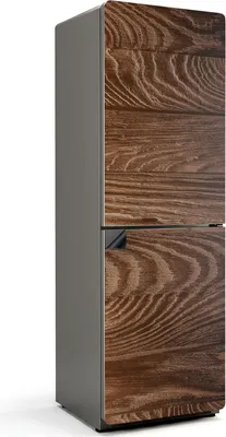 Produktbild von Holzstruktur mit Wellen – Magnetische Kühlschrank Abdeckung – Dekorfolie magnetisch Küche – Kühlschrank Magnet Deko – selbstklebende Magnettafel – Magnetfolie für Kühlschranktür – 60x180 cm