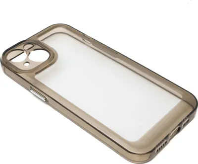 Produktbild von Schutzhülle stoßfest aus TPU Silikon in Schwarz Transparent Hülle für iPhone 14
