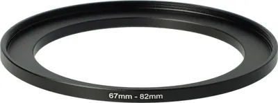 Produktbild von vhbw Step-Up-Ring Adapter 67 - 82mm für Kamera Objektiv - Filteradapter, Metall Schwarz