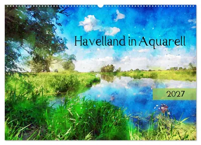 Produktbild von Havelland in Aquarell (Wandkalender 2027 DIN A2 quer), CALVENDO Monatskalender