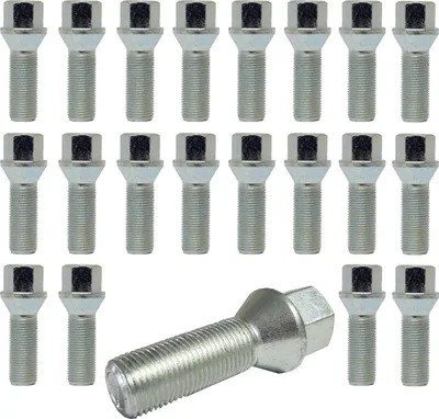 Produktbild von 20x Śruba koła M12x1.5 60° kołnierz stożkowy 28mm długość wału kompatybilna z Opel Peugeot Renault
