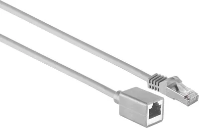 Produktbild von RJ45 Patchkabelverlängerung S/FTP, grau, 3m