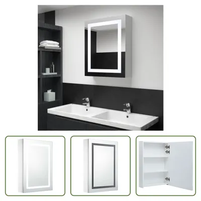 Produktbild von The Living Store LED-Spiegelschrank 50x13x70 cm