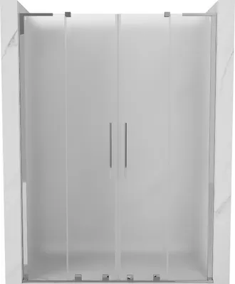 Produktbild von Mexen Velar L Duo Schiebetür 150 cm, Frost, Chrom - 871-150-003-32-01