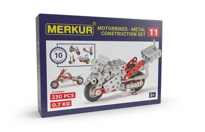 Productafbeelding van Merkur 011 modelbouwpakket, motorfiets, 10 modellen, 230 onderdelen