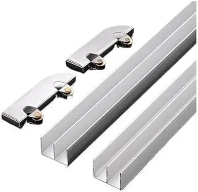 Image de Rails de porte coulissante à double vitrage