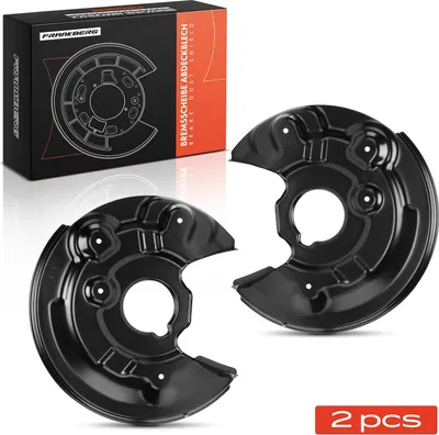 Immagine prodotto di Frankberg 2x disco freno piastra di ancoraggio asse posteriore entrambi i lati per VW Golf Maggiolino 5C Jetta EOS Skoda Yeti 5L