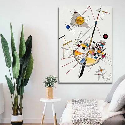 Obrázok produktu pre Wallity, 70100KANDINSKY034- VSL1169, Farebné, Plátno, 70 x 100 cm, 100% plátno