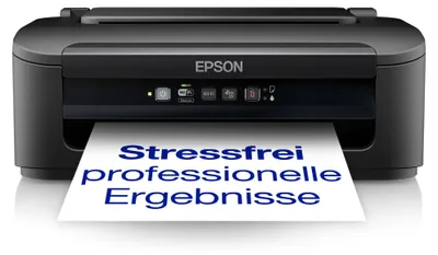 Produktbild von Epson WorkForce WF-2110W, Farbe, 5760 x 1440 DPI, A4, 3000 Seiten pro Monat, 34 Seiten pro Minute, Doppelseitiger Druck