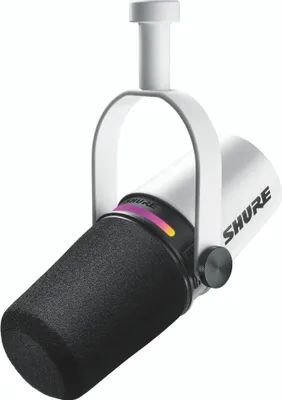 Obrázok produktu pre Shure MV7+-W, Štúdiový mikrofón, -55 dB, 50 - 16000 Hz, 1,78 mV/Pa, 36 dB, Jednosmerný/kardioidný