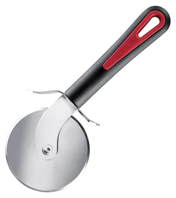 Pizzaschneider ø 7,6 cm, Edelstahl/Kunststoff, schwarz/rot