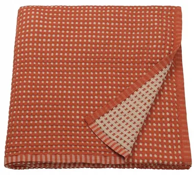Produktbild von IKEA PELARTUJA Tagesdecke Rotbraun Baumwolle Wendbar 150x250 cm