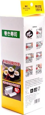Immagine prodotto di Heuschen & Schrouff | Stampo per sushi Futomaki - 24x7x7 cm - Riutilizzabile - Accessori per sushi - Stampo Futomaki