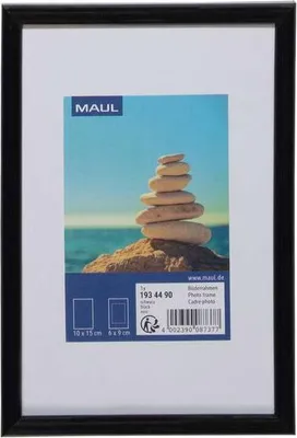 Produktbild von MAUL Bilderrahmen MAULart Kunststoff 10 x 15 cm, ca. A6 schwarz