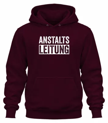 Productafbeelding van Directie, grappige uitspraak, sarcasme, ironie, kantoorhumaor, grappige uni hoodie, sweater met capuchon, bordeauxrood, 3XL