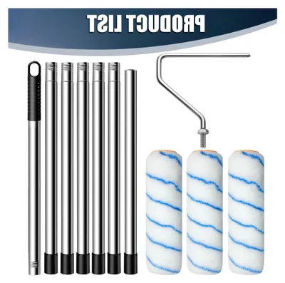 Produktbild von Farbroller-Set mit Teleskopstab, 3 Stück, 23 cm