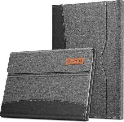 Produktbild von Fintie Hülle für Samsung Galaxy Tab S6 10.5 2019 (Kompatibel mit S Pen kabelloser Ladefunktion) - Multi-Winkel Betrachtung Schutzhülle mit Dokumentschlitze und Auto Schlaf/Wach Funktion, Grau