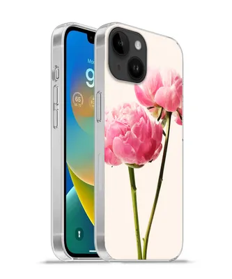 Produktbild von MuchoWow® Handyhülle Schutzhülle Hülle für Apple iPhone 14 - Softcase Blumen - Blüte - Rosa Silikon Softcase Handy Hülle - Mobiltelefonhülle
