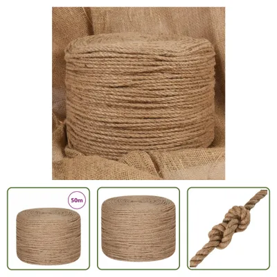Image de The Living Store corde de jute 50 m de long 8 mm d'épaisseur