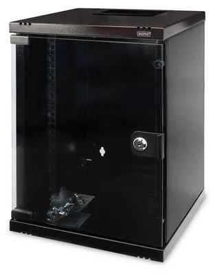 Produktbild von Assmann DIGITUS 10" 9HE Wandgehäuse 464x312x300mm Schwarz RAL 9005