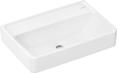 Immagine prodotto di hansgrohe Xanuia Q lavabo compact, sans trou pour robinet, sans trop-plein, 550x370mm, SmartClean, blanc, 61123450, 61123450