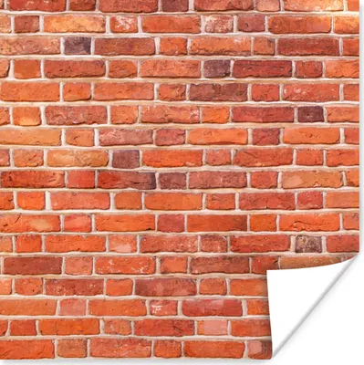 Produktbild von MuchoWow® Poster Ziegel - Mauern - Robust 50x50 cm - Wohnzimmerdekoration