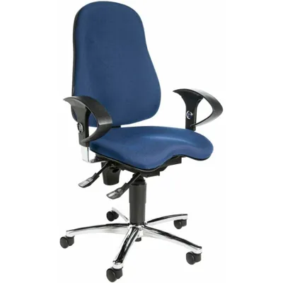 Produktbild von Topstar Bürostuhl Sitness® 10, SI59UG26 blau, chrom Stoff