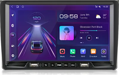 Obrázok produktu pre 9 Carplay Andriod 11 Navigačné prístroje 1+16GB autorádio pre Audi A4 S4 RS4 B6 B7 WIFI BT DSP DAB+ GPS Navi