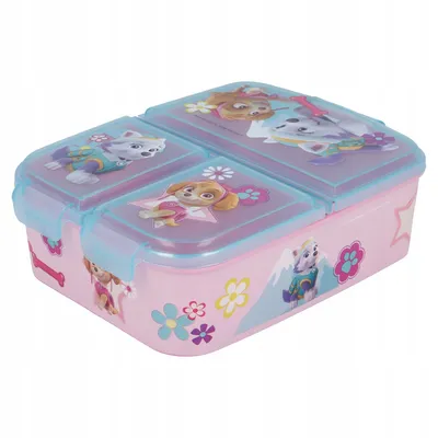 Produktbild von Paw Patrol Kinder Brotdose – Lunchbox mit 3 Fächern & tollem Design