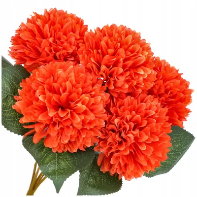 Produktbild von Czakos Künstliche Chrysanthemen orange 40cm Bukett