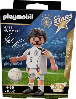 Obrázok produktu pre DFB Stars Mats Hummels, futbalista, limitovaná edícia, hracia figúrka s loptou, Nemecký futbalový zväz,  71662