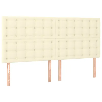 Immagine prodotto di Testiera Crema 200x5x118/128 cm Pelle finta