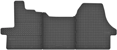 Image de Tapis avant en caoutchouc + tunnel pour Fiat / Citroen / Peugeot Ducato III / Jumper II / Boxer II 2006-2014 – 3 pièces, noirs, sur mesure