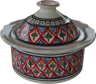 Zdjęcie produktu dla Zapiekanka Querouana Bakir czerwona - D 20 cm