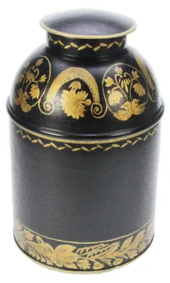 Productafbeelding van Meander theedoos, zwart, Ø18xH28 cm