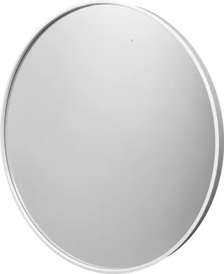Image de Miroir rond Fragix Boston - Blanc - Cadre métallique - Ø 75 cm