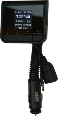 Immagine prodotto di SAHAGA DAB+ Adattatore Display USB/AUX nero POP YOUR CAR 2.1