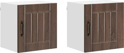 Immagine prodotto di vidaXL Armadio a muro LUCCA, 2 pezzi, rovere marrone, 40 x 31 x 40 cm