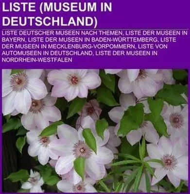 Immagine prodotto di Liste (Museum in Deutschland)