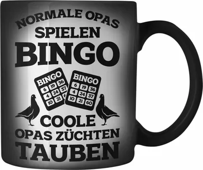 Produktbild von Trendation - Taubenzüchter Geschenkidee Farbwechsel Zauber-Tasse mit Spruch Taubenbesitzer Geschenk Taubenliebhaber Opa (Schwarz)