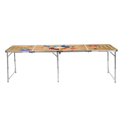 Produktbild von HI Beer-Pong-Klapptisch 240x60x55 cm MDF und Aluminium