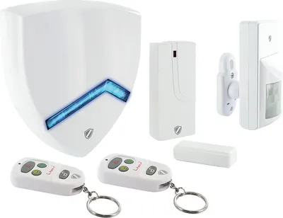 Produktbild von SCHWAIGER Funk-Alarm-System Starter Set, Green Guard - 5 teilig