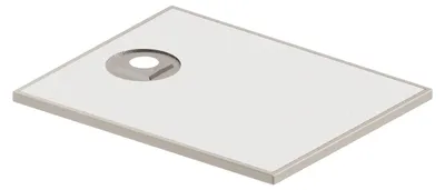 Imagen del producto de Kaldewei ALUVIA, plato de ducha de 100 x 140 cm, fabricado en SolidLite, con sistema de agarre Invisible Grip