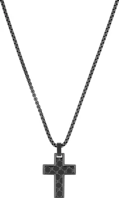 Produktbild von Joop! Herren Halskette 2038992 Anhänger Kreuz Edelstahl schwarz IP