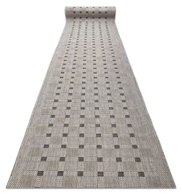 Produktbild von Läufer SISAL SION 6052 Rahmen, geometrisch Schlüssel flach gewebt grau 150 cm Grau 150x490 cm