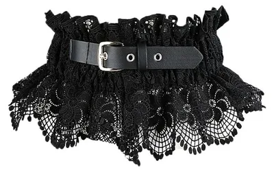 Produktbild von Damengürtel mit Stickerei und Spitzeneinsatz, verstellbare Passform, breiter elastischer Gürtel, atmungsaktiver Bund aus Kunstleder, vielseitiges Accessoire