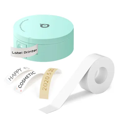 Obrázok produktu pre Tlačiareň štítkov PeriPage L1 Plus, vrecková miniatúrna termotlačiareň, BT štítkovač typu všetko v jednom s 1 kotúčom bielej lepiacej pásky, nabíjateľná